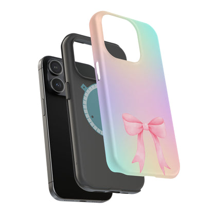 Pink Bow & Cotton Candy MagSafe iPhone® Case