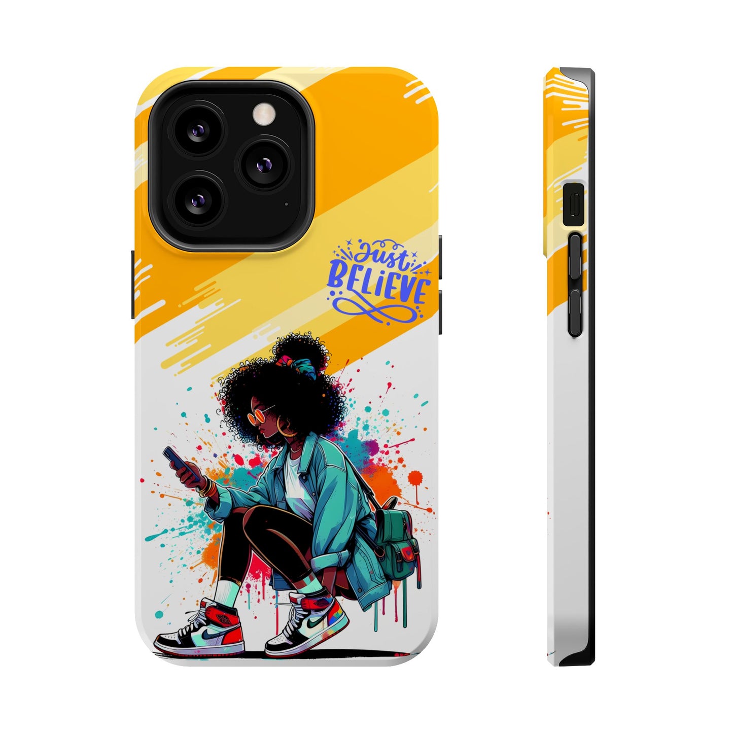 Black Girl Believe MagSafe iPhone® Case