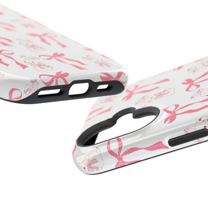Pink Bows & Bunnies MagSafe iPhone® Case
