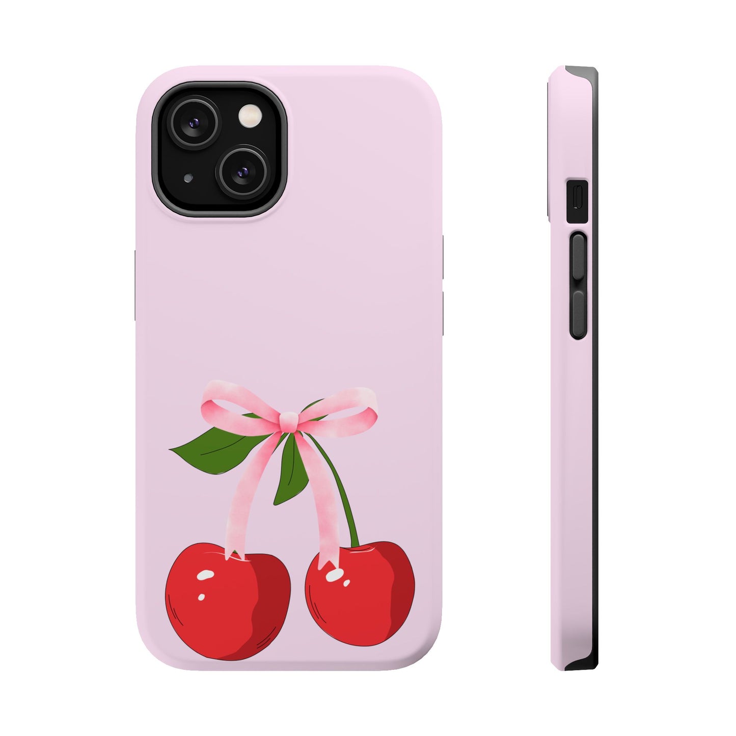 Pink Bow & Cherry MagSafe iPhone® Case