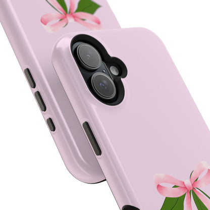 Pink Bow & Cherry MagSafe iPhone® Case