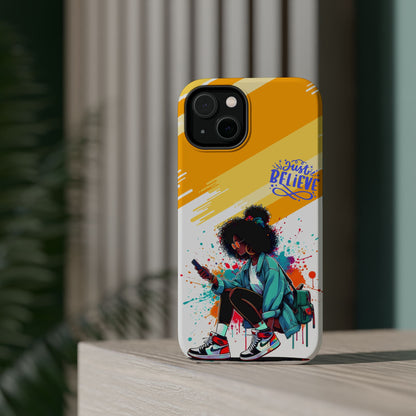 Black Girl Believe MagSafe iPhone® Case
