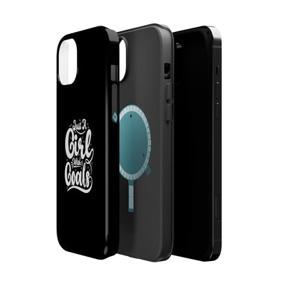 Girl with Goals MagSafe iPhone® Case Black