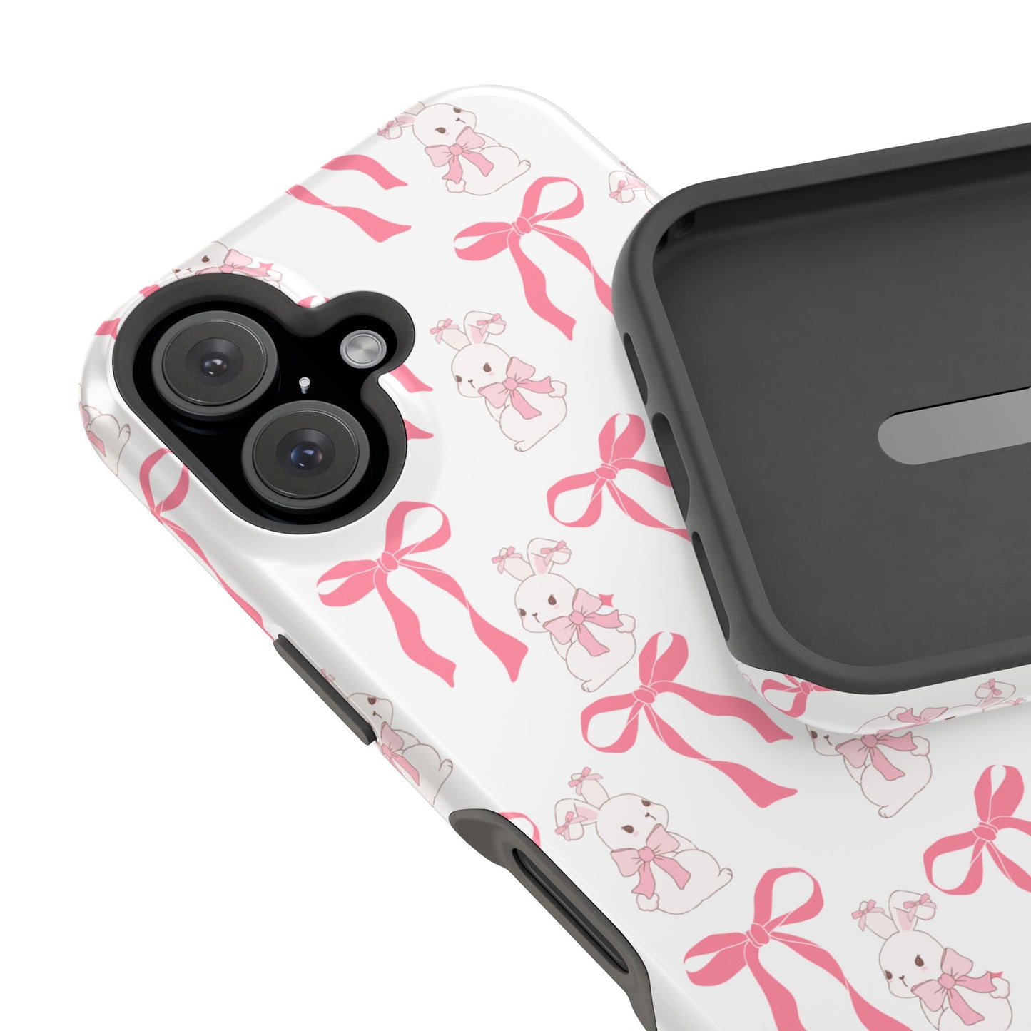 Pink Bows & Bunnies MagSafe iPhone® Case