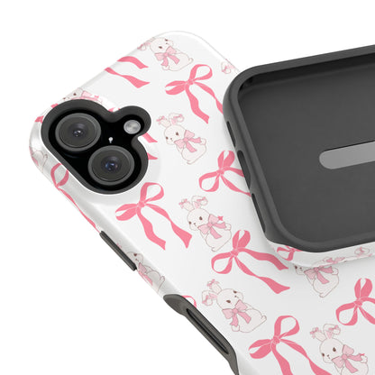Pink Bows & Bunnies MagSafe iPhone® Case