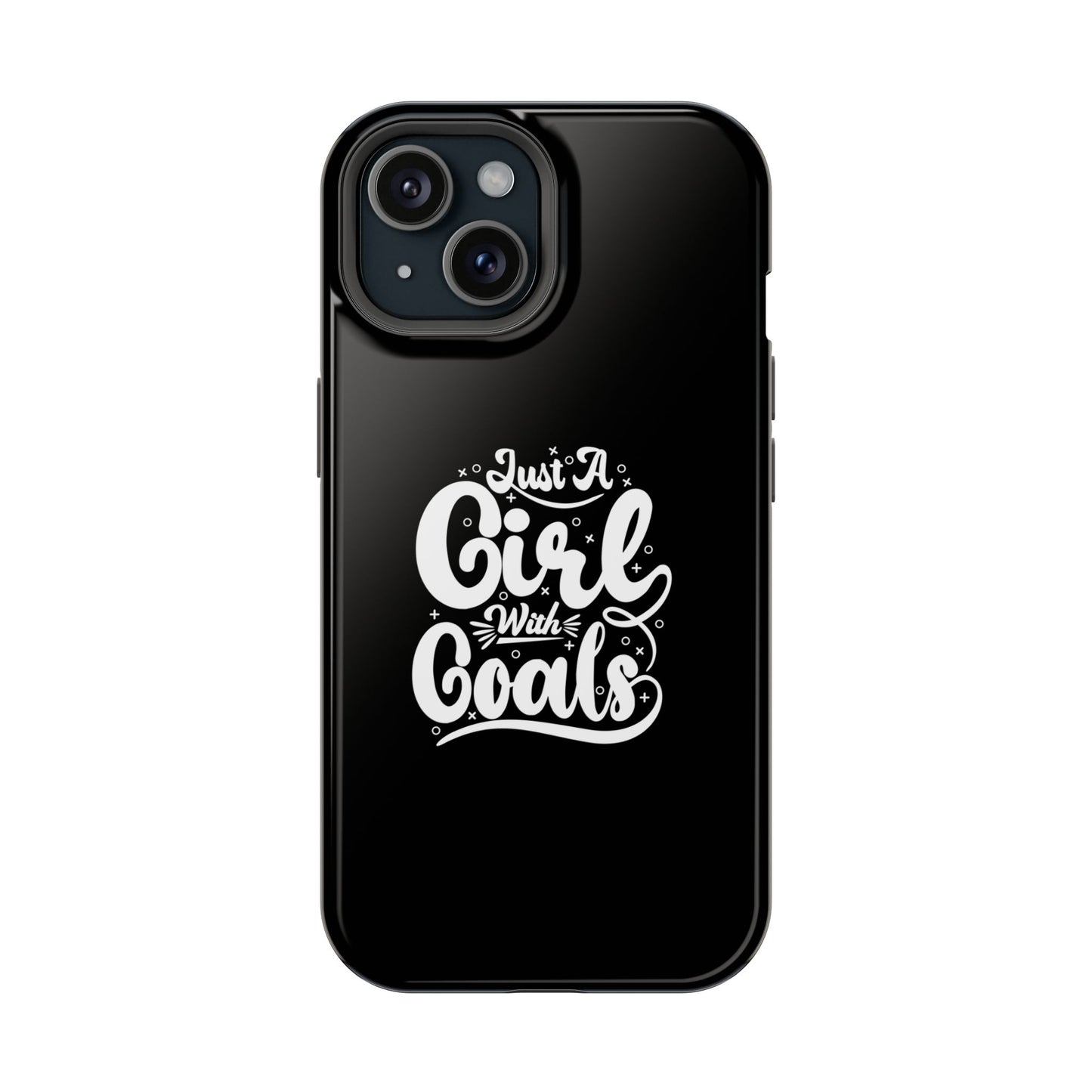 Girl with Goals MagSafe iPhone® Case Black