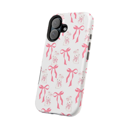 Pink Bows & Bunnies MagSafe iPhone® Case