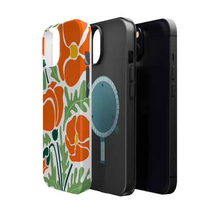Orange Daisy MagSafe iPhone® Case