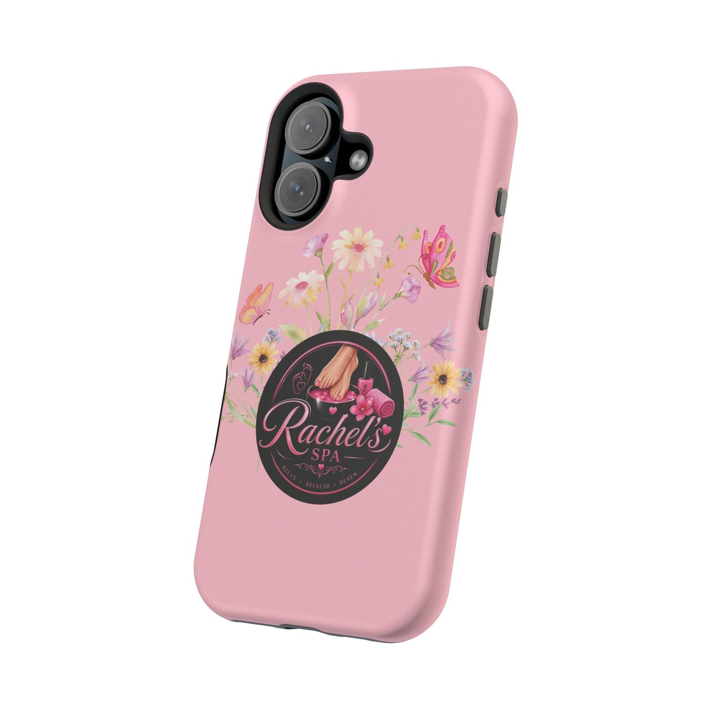 Pink Floral Rachel’s Spa Magnetic Impact-Resistant Case