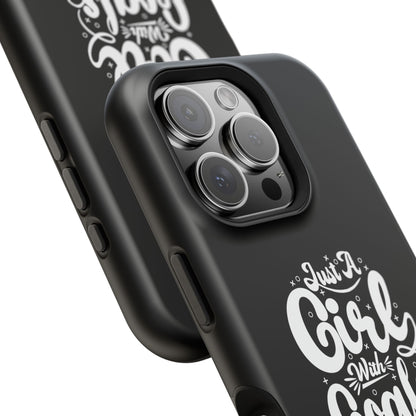 Girl with Goals MagSafe iPhone® Case Black