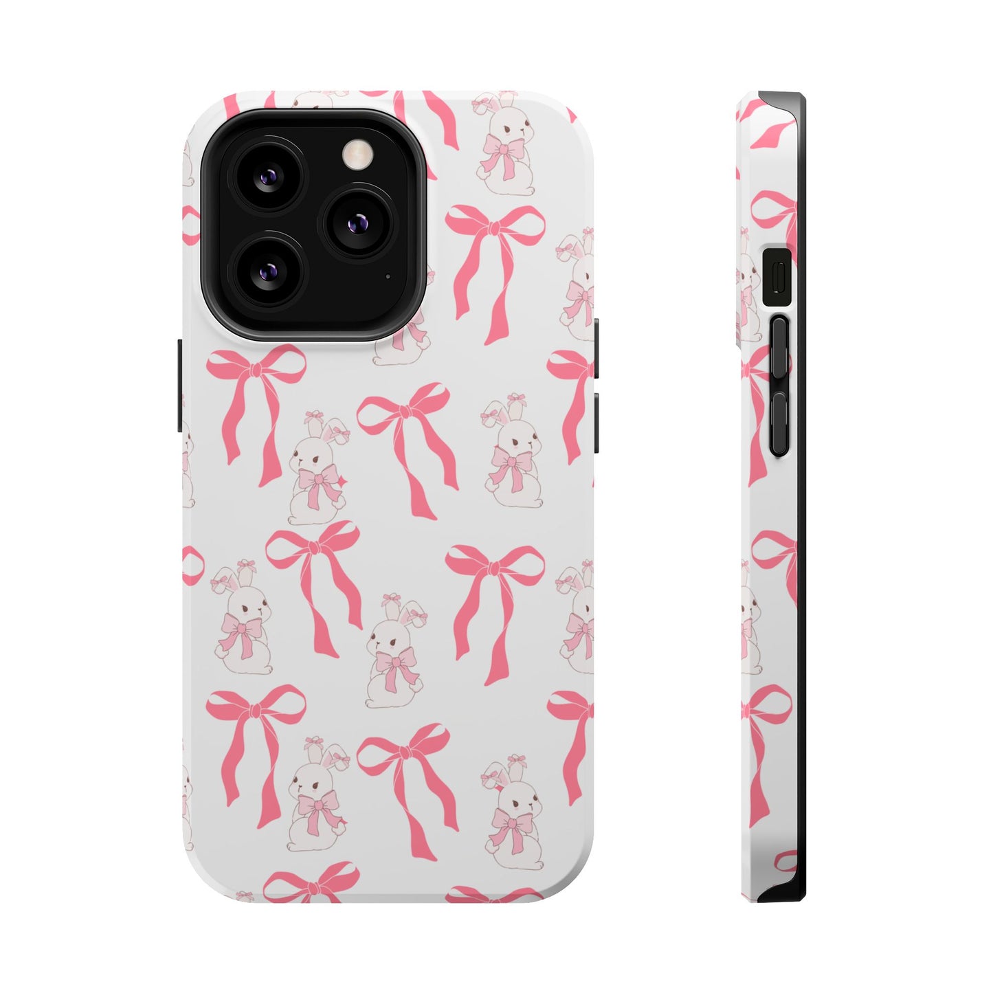 Pink Bows & Bunnies MagSafe iPhone® Case
