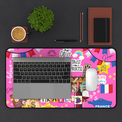 I Love Paris Desk Mat