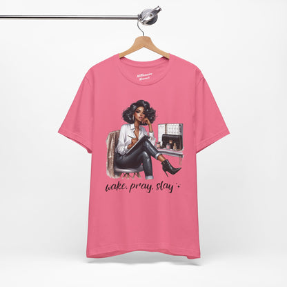 Wake Pray Slay Soft Cotton Tee