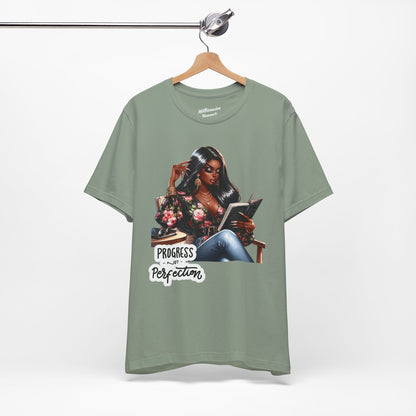 Progress Not Perfection Soft Cotton Tee