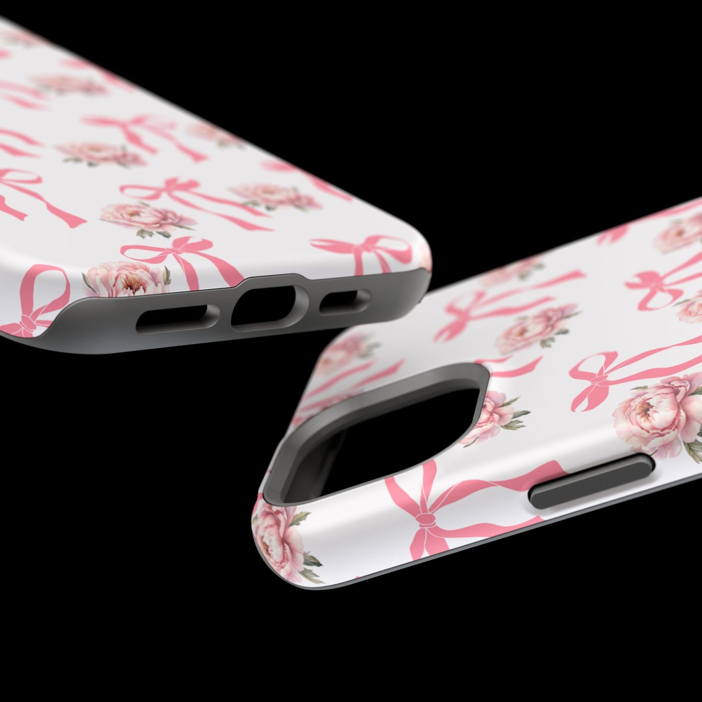 Pink Bow & Flowers MagSafe iPhone® Case