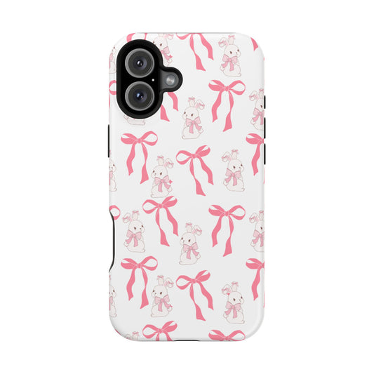 Pink Bows & Bunnies MagSafe iPhone® Case