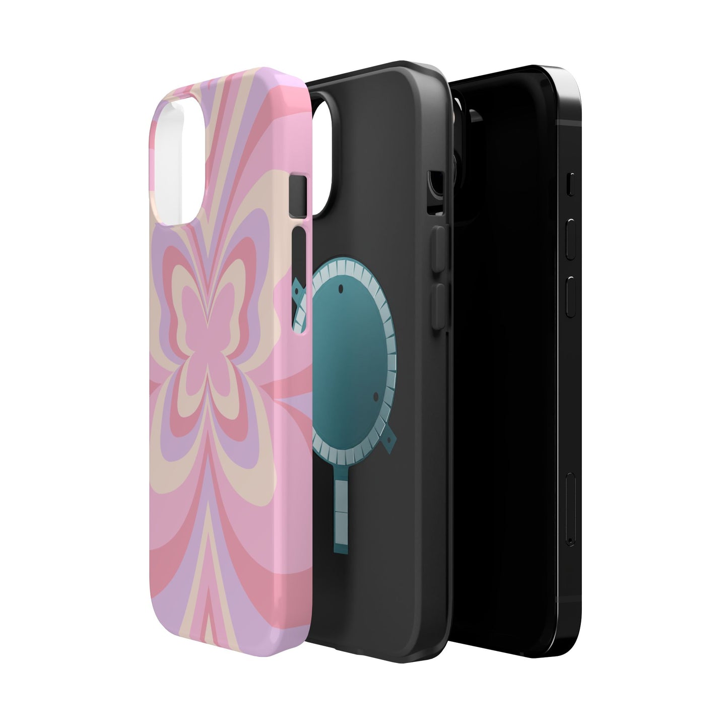 Pink Bow & Butterfly MagSafe iPhone® Case