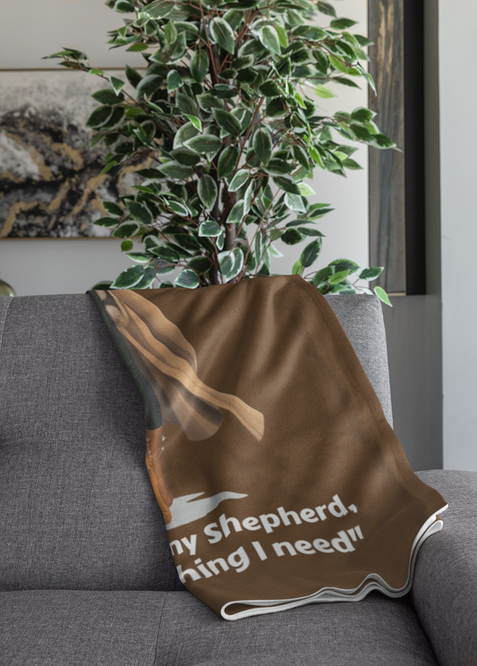 The Lord is My Shepherd Cozy Plush Throw Blanket