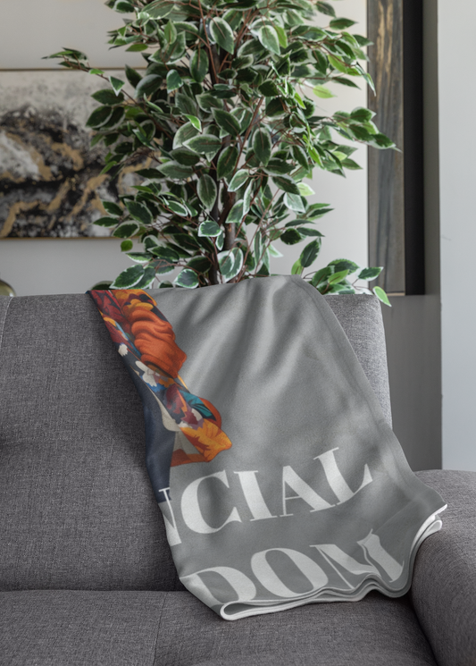 Financial Freedom Cozy Plush Throw Blanket
