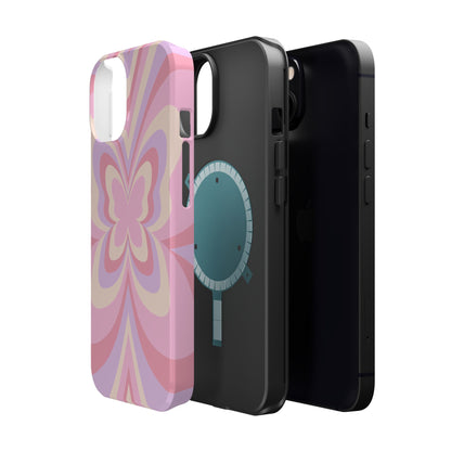 Pink Bow & Butterfly MagSafe iPhone® Case