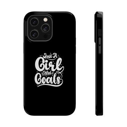 Girl with Goals MagSafe iPhone® Case Black