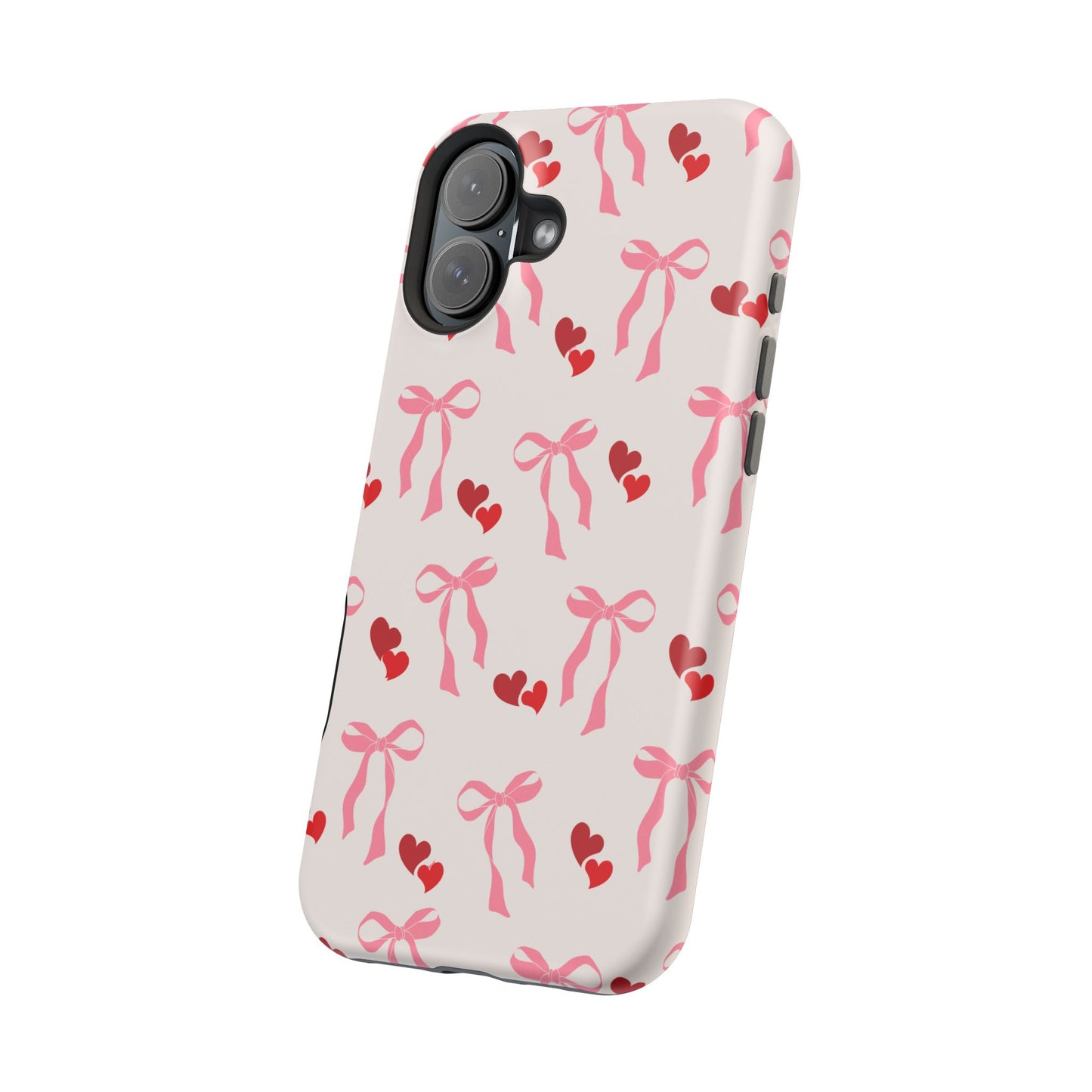 Pink Bows & Hearts MagSafe iPhone® Case