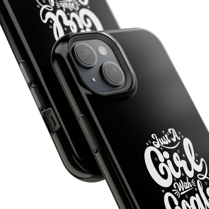 Girl with Goals MagSafe iPhone® Case Black