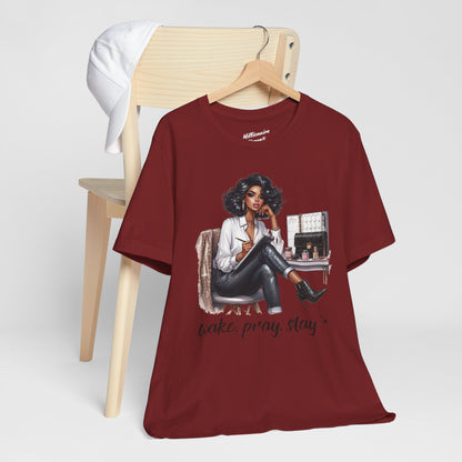 Wake Pray Slay Soft Cotton Tee