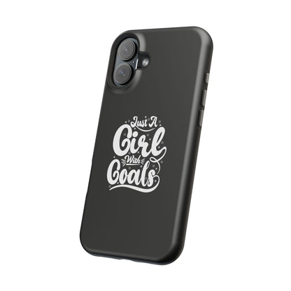 Girl with Goals MagSafe iPhone® Case Black