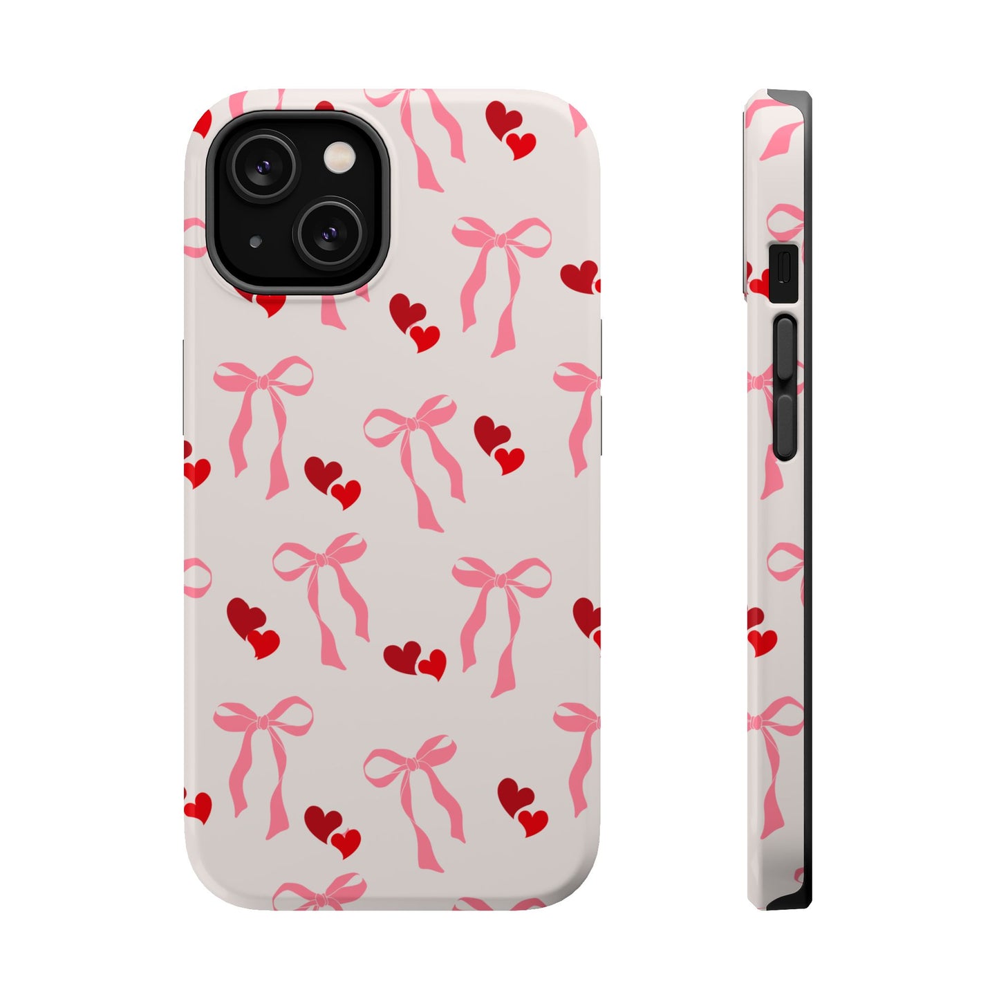 Pink Bows & Hearts MagSafe iPhone® Case