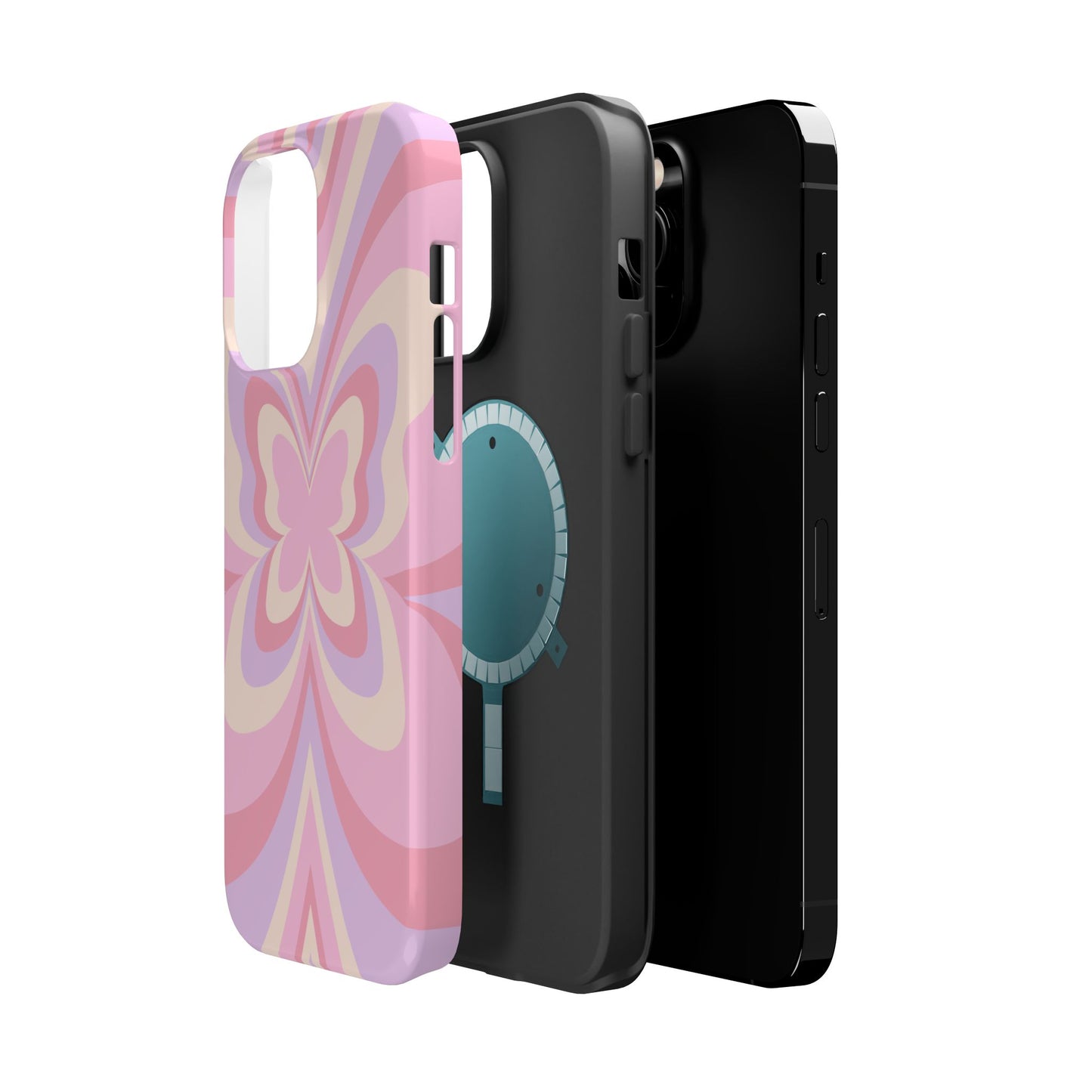 Pink Bow & Butterfly MagSafe iPhone® Case