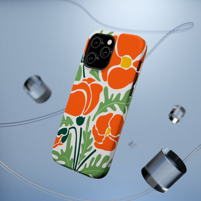 Orange Daisy MagSafe iPhone® Case