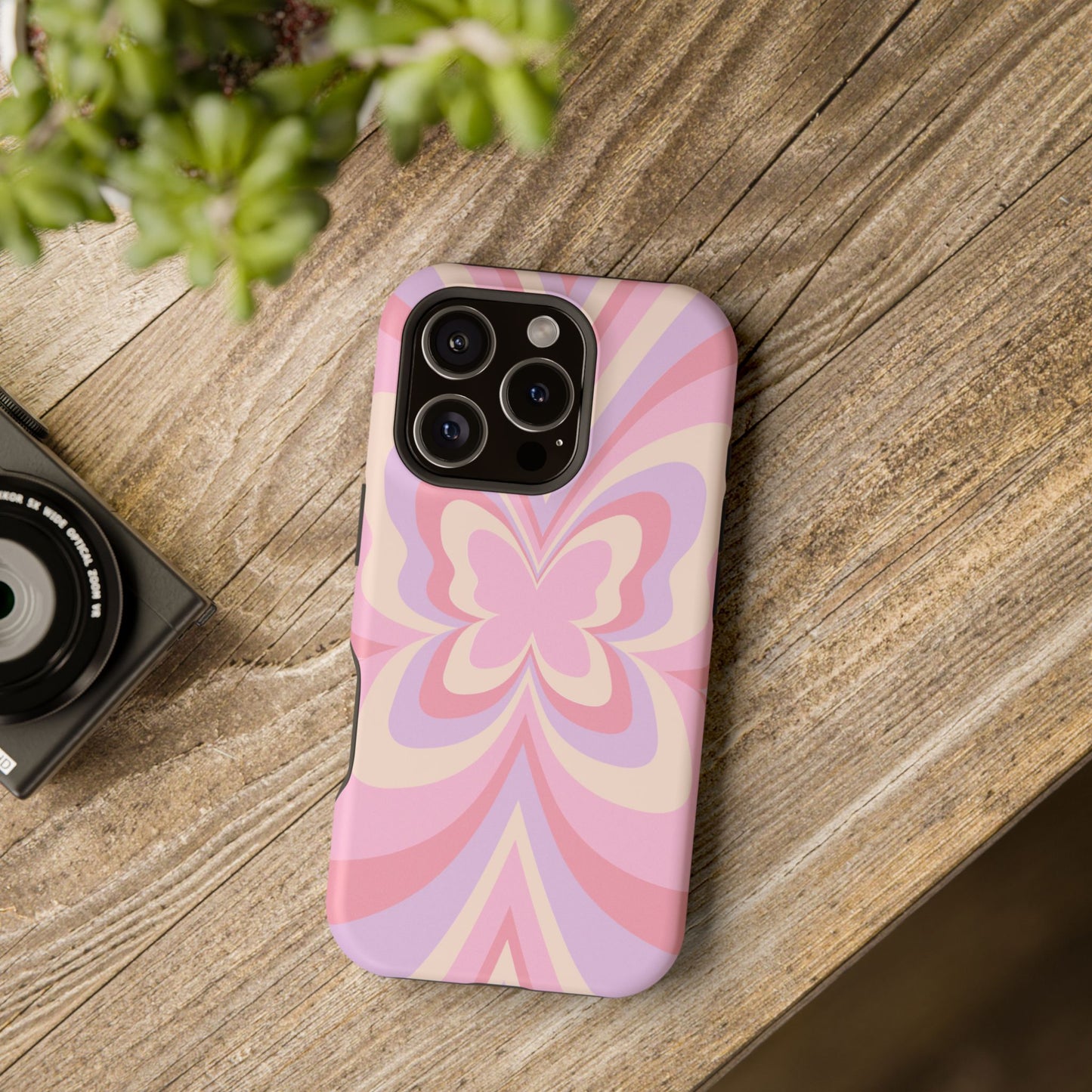 Pink Bow & Butterfly MagSafe iPhone® Case