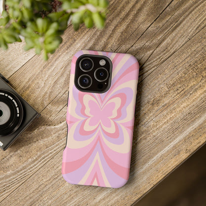 Pink Bow & Butterfly MagSafe iPhone® Case