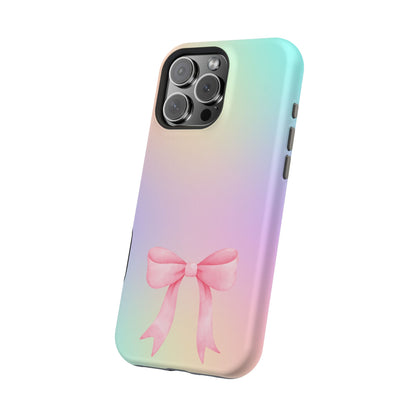 Pink Bow & Cotton Candy MagSafe iPhone® Case