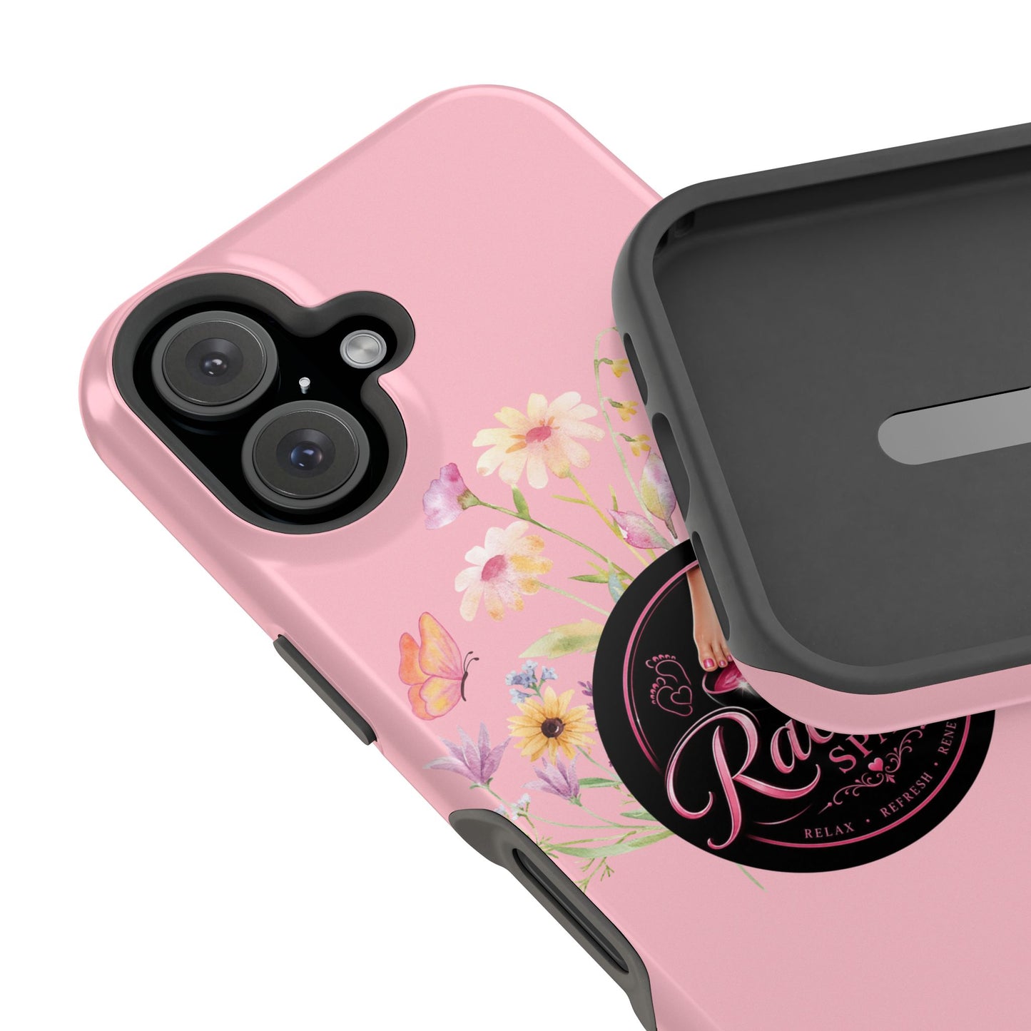 Pink Floral Rachel’s Spa Magnetic Impact-Resistant Case