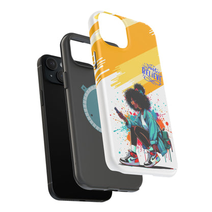 Black Girl Believe MagSafe iPhone® Case