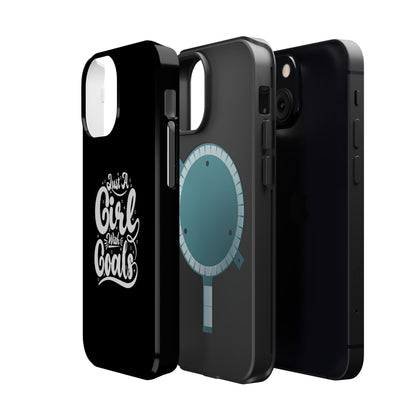 Girl with Goals MagSafe iPhone® Case Black