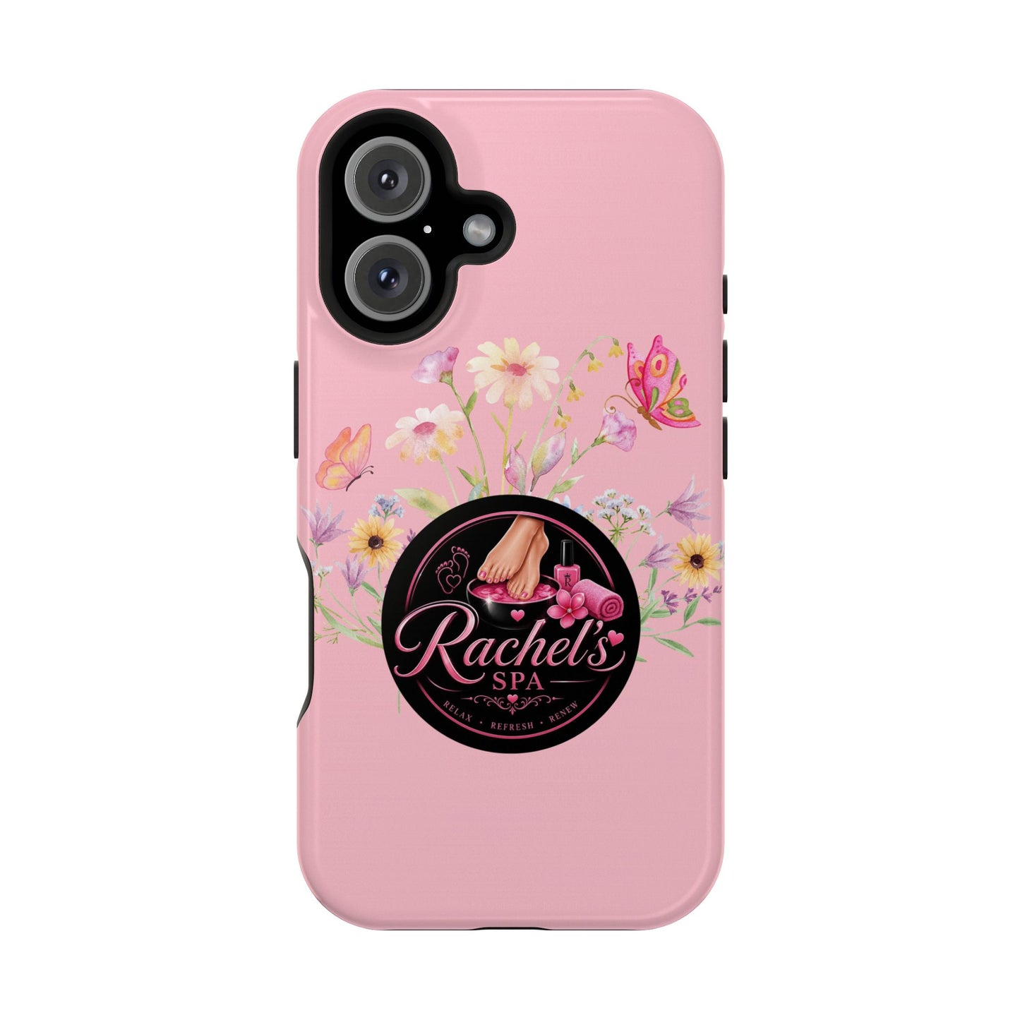 Pink Floral Rachel’s Spa Magnetic Impact-Resistant Case