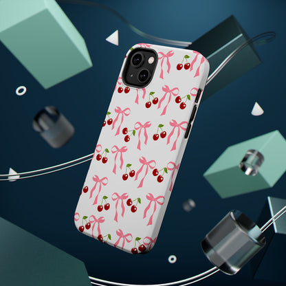 Pink Bows & Cherry MagSafe iPhone® Case