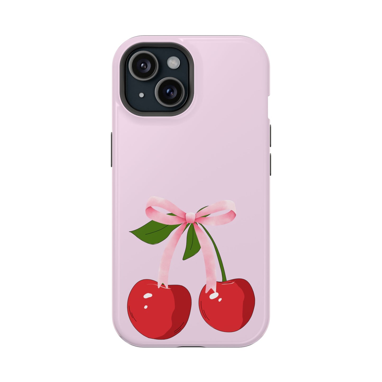 Pink Bow & Cherry MagSafe iPhone® Case