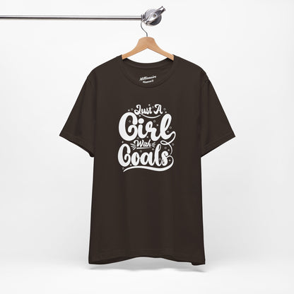 Just a Girl with Goals Soft Cotton Tee
