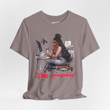 She Prospered Soft Cotton Tee