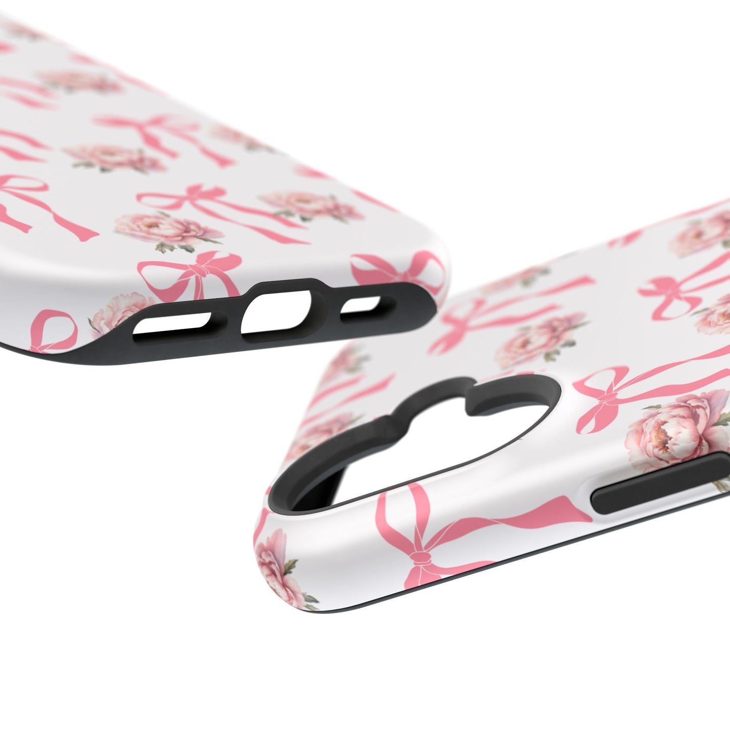 Pink Bow & Flowers MagSafe iPhone® Case