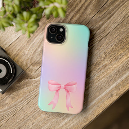 Pink Bow & Cotton Candy MagSafe iPhone® Case