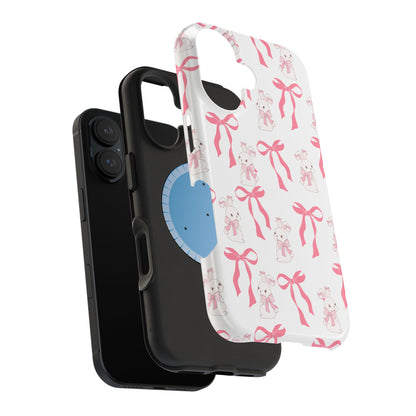 Pink Bows & Bunnies MagSafe iPhone® Case