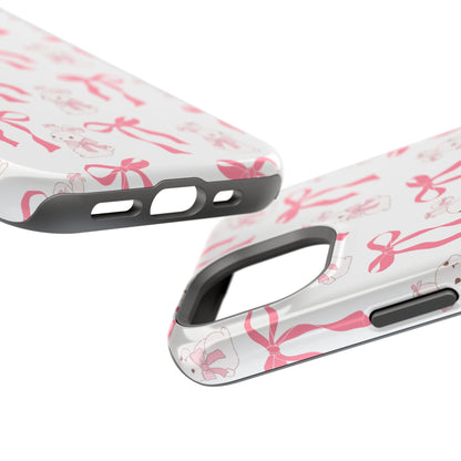 Pink Bows & Bunnies MagSafe iPhone® Case