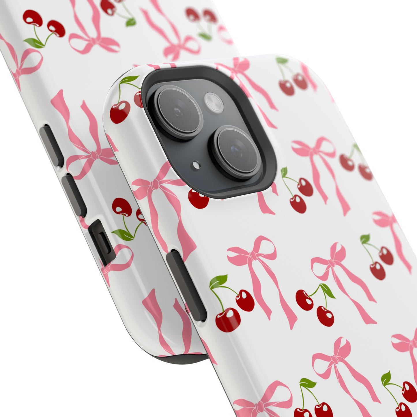Pink Bows & Cherry MagSafe iPhone® Case