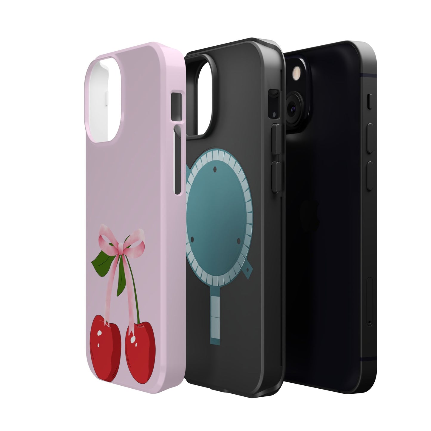 Pink Bow & Cherry MagSafe iPhone® Case