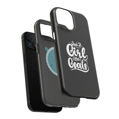 Girl with Goals MagSafe iPhone® Case Black
